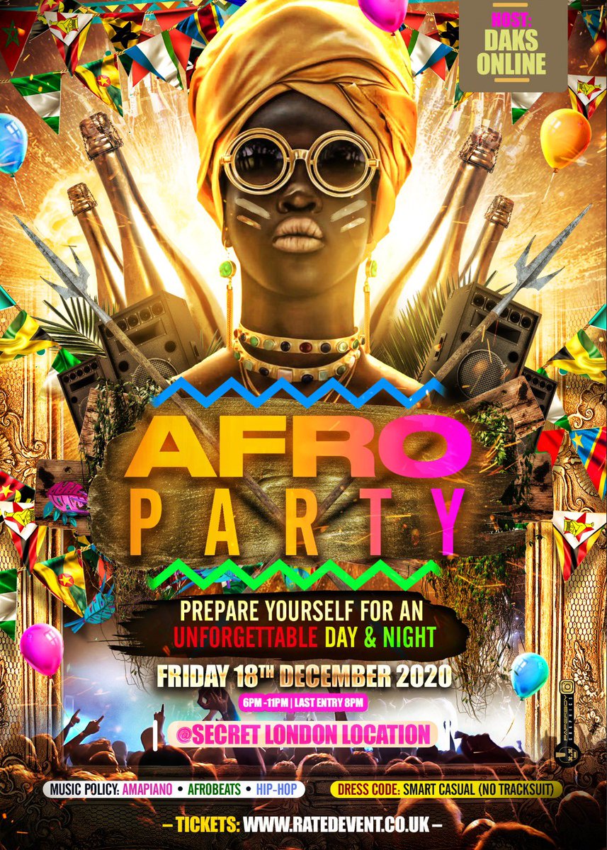 Rated Events On Twitter New Event Next Friday South East London African Food Shisha Host Daksonline Afrobeats Amapiano This One Is For The Culture Can Dance At This Venue Tickets Go