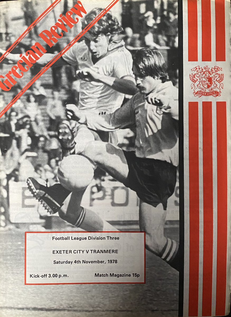 That was one of 3 meetings in the 70’s with Exeter recording 4.2 (77-78)and 3.0 (78/79)victories But Rovers did win on their 1st visit of the 80’s with big John Williams scoring in 1.0 win in May 85, Rovers recorded big wins in 87/88 (helped qualify for Wembley) #SWA  #TRFC