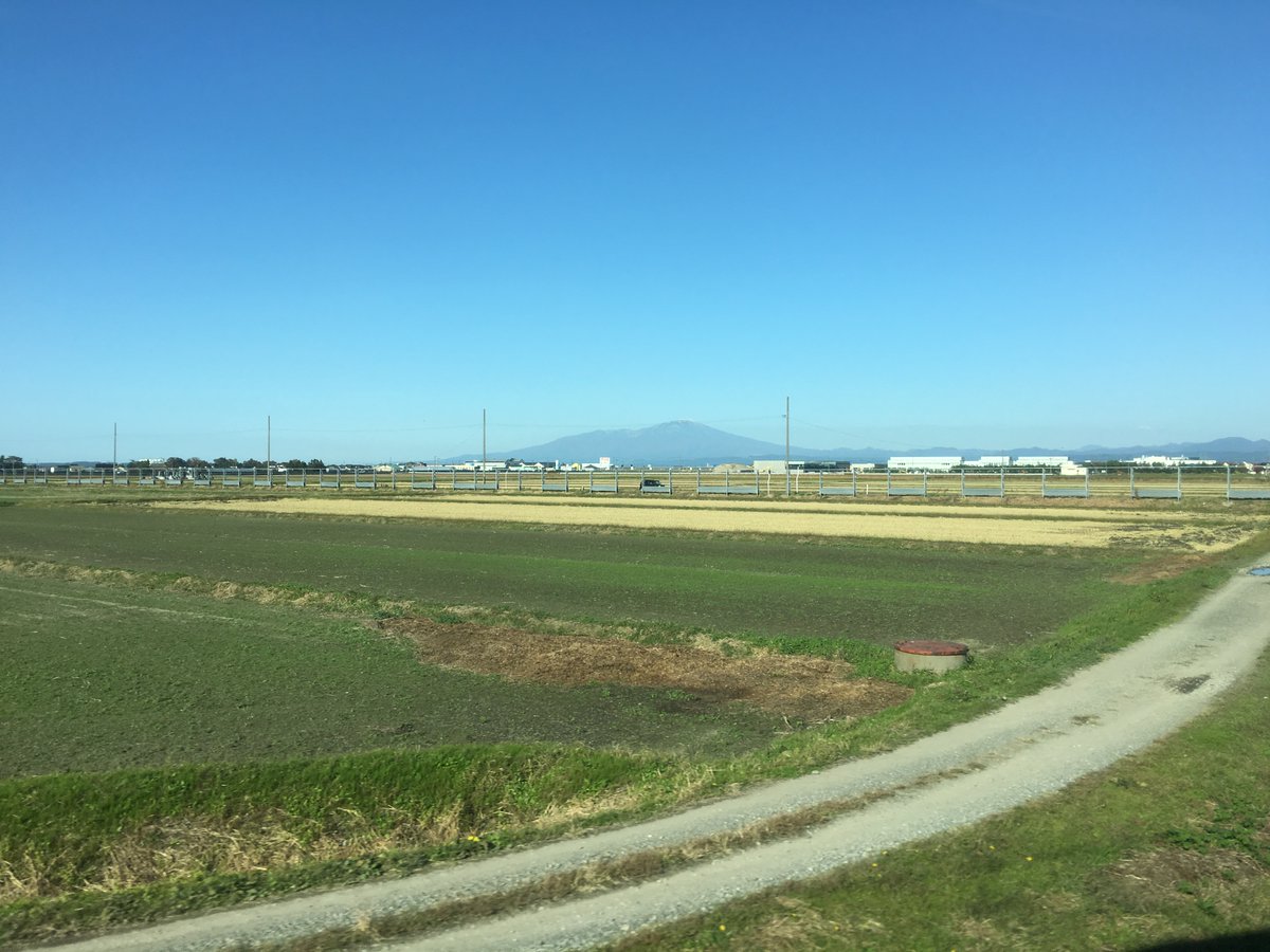 Turning inland towards Tsuruoka and Sakata, you get a great view of some of Japan's agricultural heartlands, as well as its unique field structures and arable practices: small fields, floodable, chaff burned to fertilise.