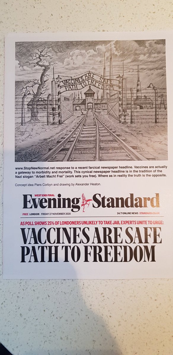 therichard67's tweet photo. @Piers_Corbyn how dare you send to me such an offensive leaflet using imagery where millions of people died to peddle your psychotic delusional conspiracy theories. How thick are you? Could you not have found something else to make your point. Clearly the image means nada to you https://t.co/JZEHctUQFX