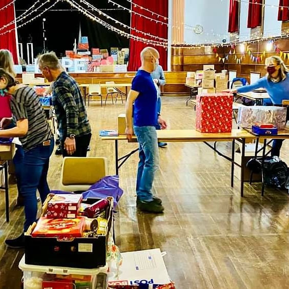 cwchristmasbox's tweet photo. The response to this year's #CornwallChristmasBox appeal has been INCREDIBLE - thank you #Cornwall. Will we beat last years total of 1200 boxes? @BBCSpotlight @BBCCornwall @piratefm https://t.co/G6KKb2pJxl