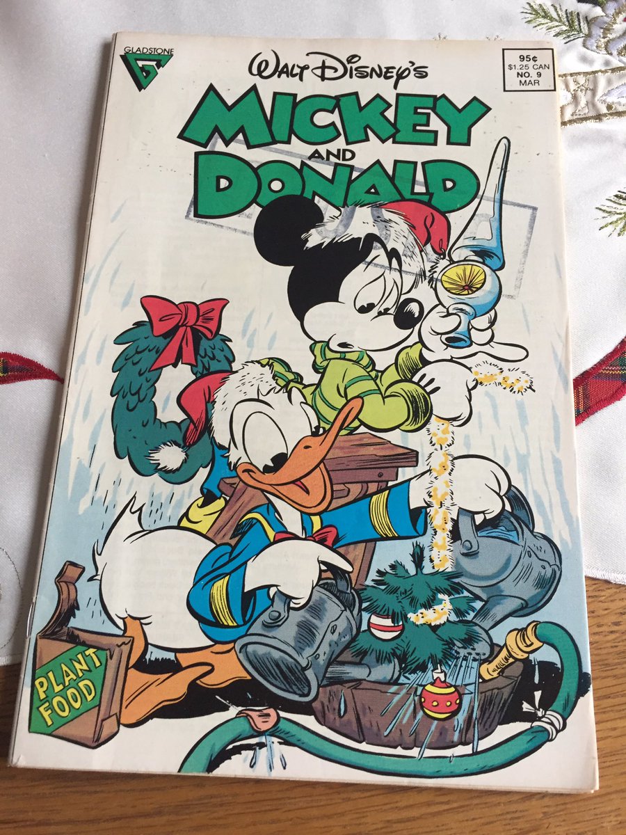 Christmas Comics Day 12 - MICKEY AND DONALD #9 - cover by Daan Jippes; two festive stories: Mickey Mouse by Bill Wright; and Donald Duck by Carl Barks (who also painted the back cover). Back cover gag strip by Bob Foster & Frank Smith...