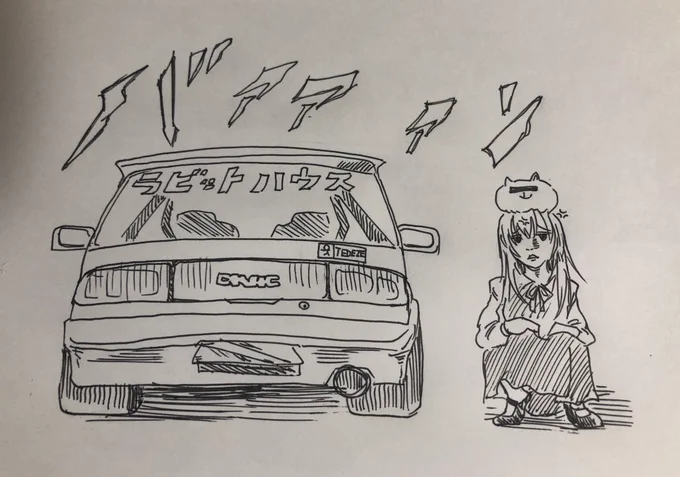 【落書き】ごちうさのチノちゃんが阪神高速環状線をシビックで走りまわる回 