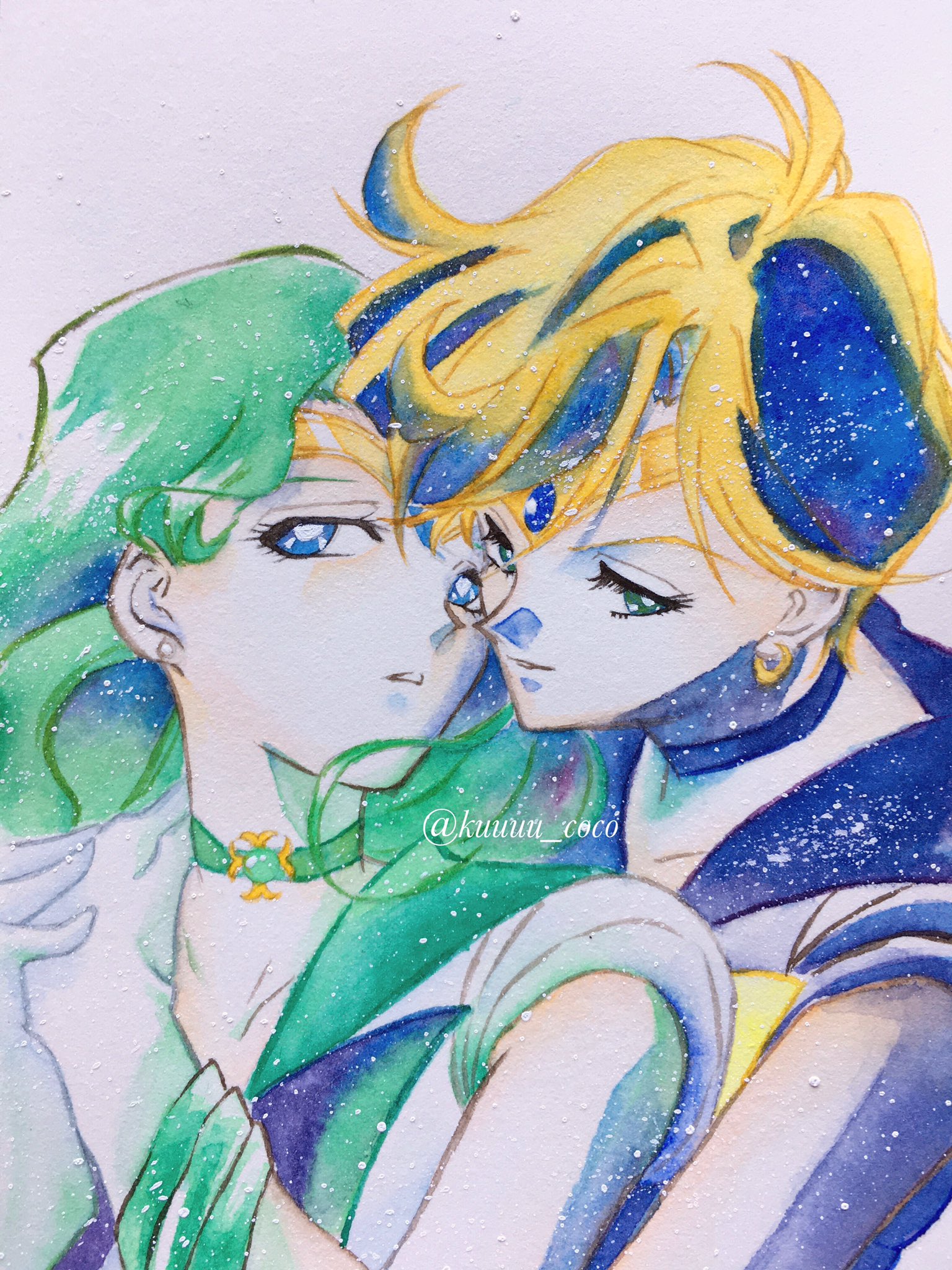 ট ইট র ここゆき 百合界のカリスマ セーラーネプチューンとセーラーウラヌス 模写 水彩 イラスト 美少女戦士セーラームーン セーラームーン T Co Vfqq76ojfu ট ইট র