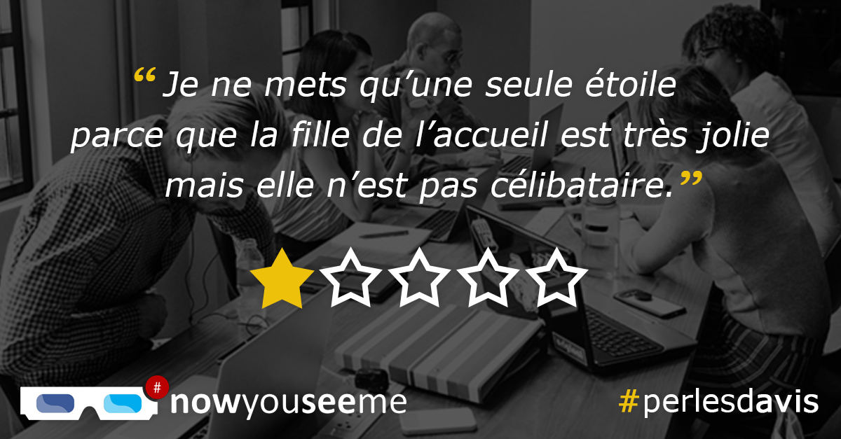 NowYouSeeMeTwit's tweet photo. Un problème avec les avis sur votre entreprise ? 🆘
Avis injustes, abusifs ou frauduleux, ne vous laissez pas faire !
Défendez-vous : contactez nowyouseeme, votre agence de conseil en e.réputation. ✅

★☆☆☆☆ → ★★★★★

#eréputation #avisclients #avissalariés #avisenligne https://t.co/zTJhbWMuFK