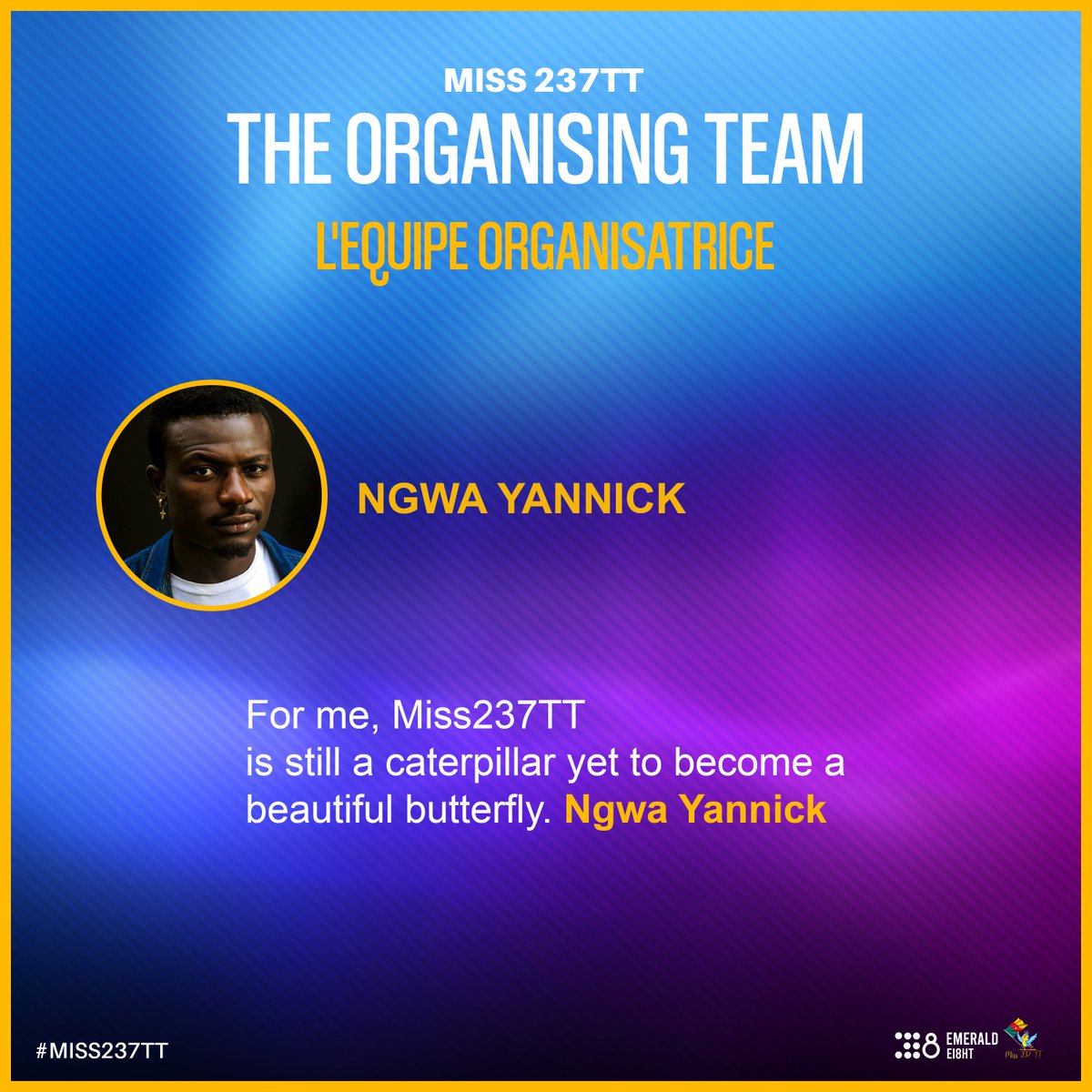 From us the organizing team to you the fans, the contestants, the observers, the public, #237Community, we say a big THANK YOU.

<a href="/NgwaYann/">Bamenda Boy😎🇨🇲</a>  
#Miss237TT  #ShowNoMercy