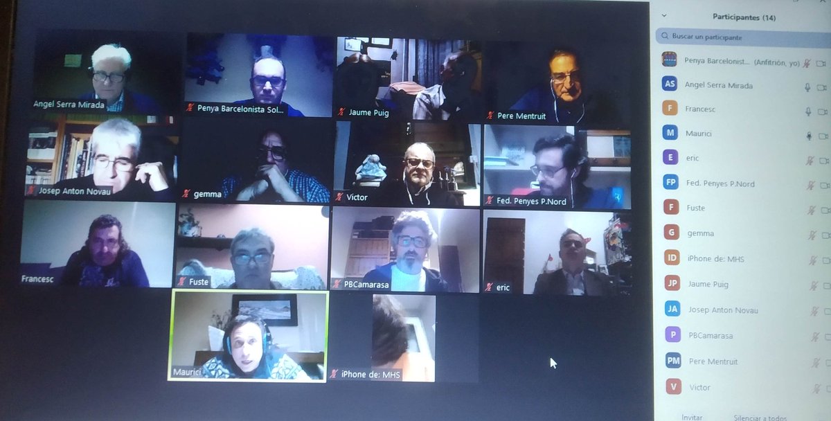 Assemblea de La Federació de Penyes Barcelonistes de Ponent Nord i Andorra de forma telemàtica.
Les diverses Penyes han estat informades sobre els diferents temes que afecten la nostra Federació així com els temes d'actualitat del <a href="/FCBarcelona_cat/">FC Barcelona</a>
#Barça
#Culers
#FedPonentNord