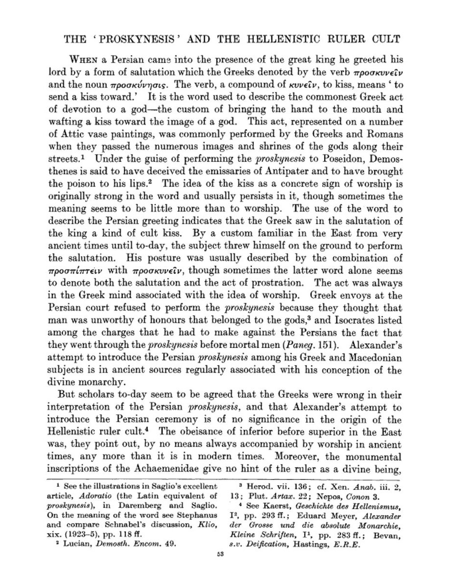 24/89In other to become more acceptable to the Persians, Alexander adopted many Persian customs including proskynesis, a Persian court greeting. He even started dressing up like the Achaemenid royalty and titled himself king of kings, just as Darius had done before him.