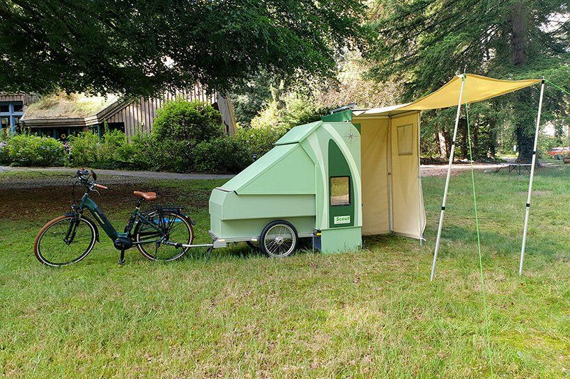 designboom's tweet image. the scout camper by CreaCon is a camping trailer for your ebike
designboom.com/design/scout-c…