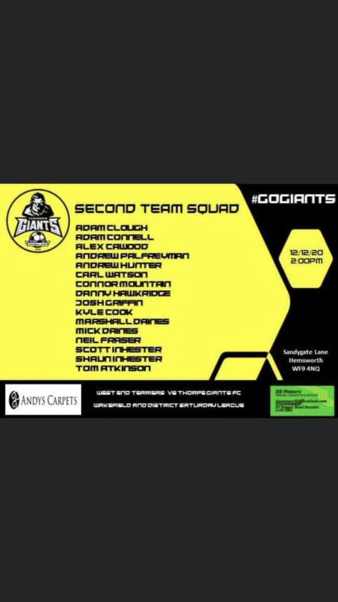 Thorpe Giants Res FC tweet media
