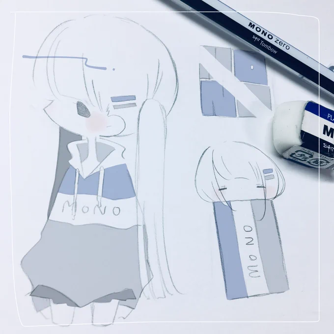 画材の擬人化好きです 