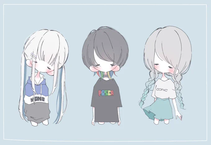 画材の擬人化好きです 
