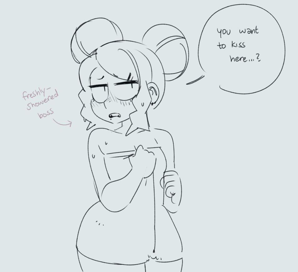 "You want to kiss here...? D-Don't be weird."