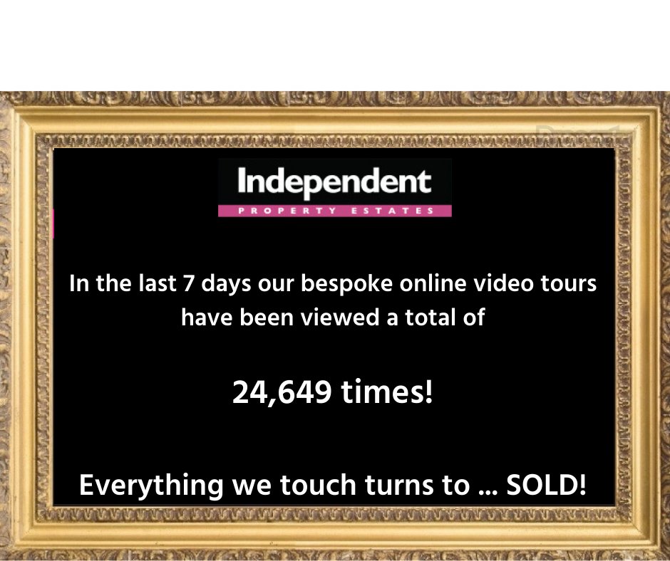 IpEstates's tweet photo. In the last 7 days our online video tours have been viewed 24,878 times!
Everything we touch turns to ... SOLD!
#TheAgentToBeWith https://t.co/ks58sbvpDj