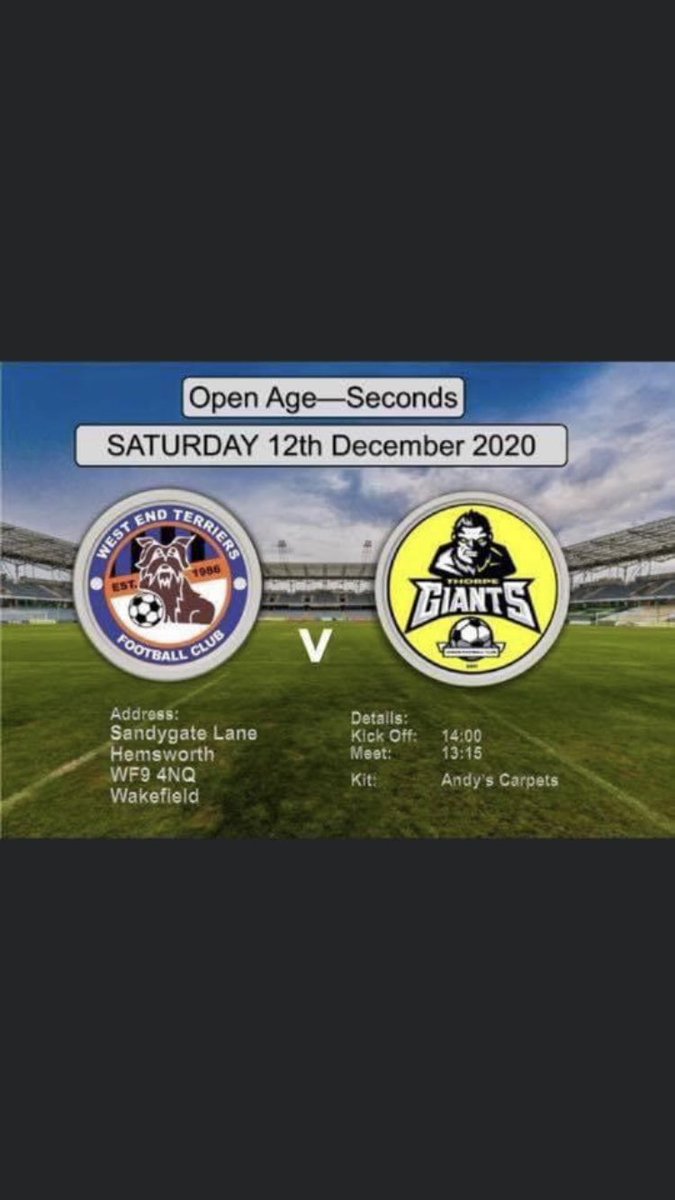 Thorpe Giants Res FC tweet media
