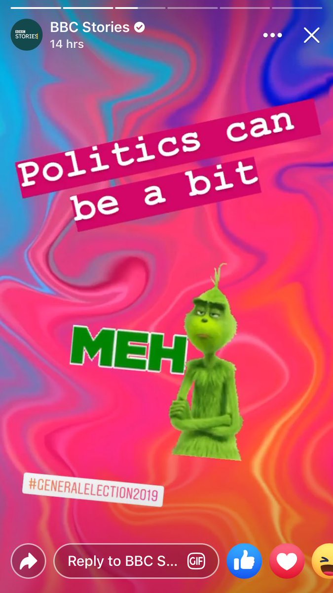 The day that voter registration was ending the BBC had stuff like this on their Facebook page.