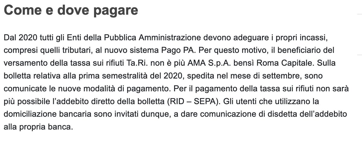 Ricapitolando: disattivano il #RID (gratuito, automatico e comodo) e ti obbligano a #PagoPA (pieno di commissioni e manuale)?
Evviva la #semplificazionePA