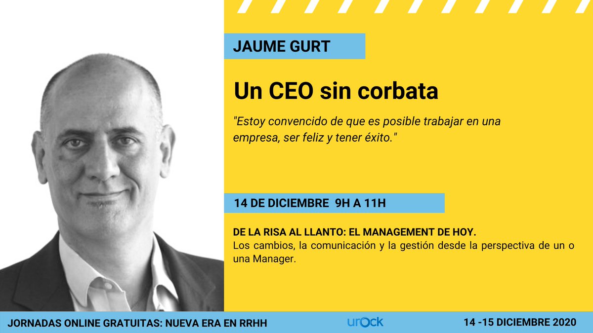 Junto con <a href="/uRock/">Loki</a> hemos organizado unas jornadas #online totalmente gratuitas que tendrán lugar el 14 y 15 de diciembre de 2020, donde además de arrimar el hombro, contaremos con expertos/as de renombre en el sector.

Escoge la sesión  📲 lnkd.in/ejsRqCB