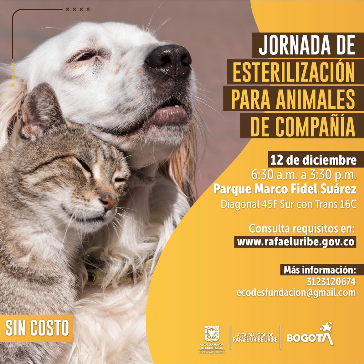 UsuariodeSalud's tweet photo. #programAteHoy@ Último día de esterilización de animales de compañía en Rafael Uribe Uribe.Barrio Marco Fidel Suárez @Alcira212 @alejoriveraca @rafaeluribeu @Ambientebogota https://t.co/WBnPHQ5n8X