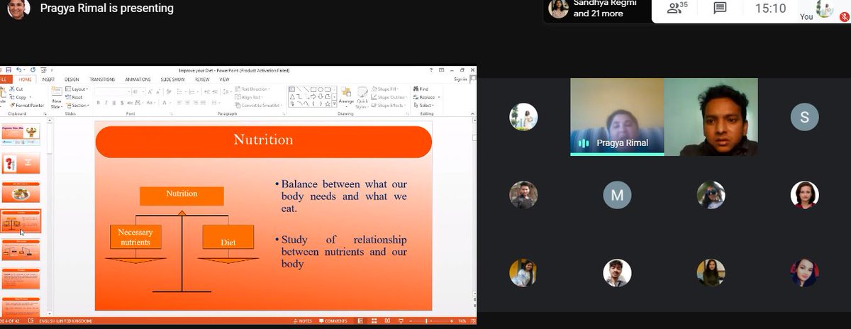 rackathmandu's tweet photo. IMPROVE YOUR DIET session has been successfully conducted.
Thank you everyone for your active participation.
@Nisa_Khatiwada  @srijana_mishra @lokraj58leader @_shrishh @silwal_sirjana @NetraRamtel @robinss225 
#rotaract 
@rid3292 @RotaractKlaCity @rac_pancolombo @Rac_Ruiru https://t.co/GIQLj9Xaak