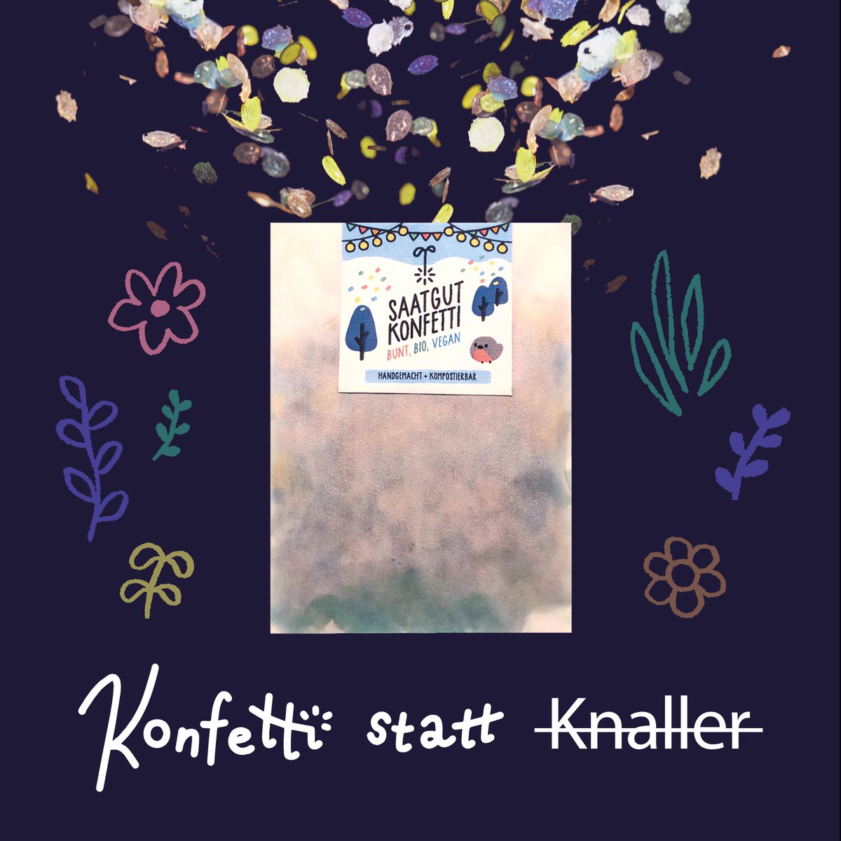 Für ein #böllerfreies #Silvester! 
#Umweltbewusst und schillernd ins Jahr 2021 ✨