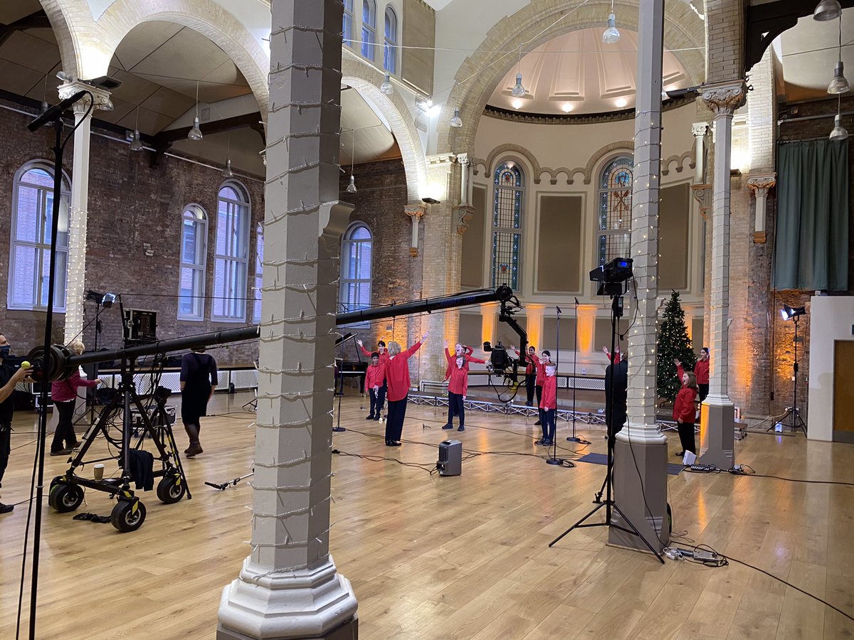 the_halle's tweet photo. Exciting scenes @hallestpeters with our Hallé Children’s Choir...watch this space for something Christmassy coming your way soon! 🤫🎄✨ https://t.co/go1jyIlKLa