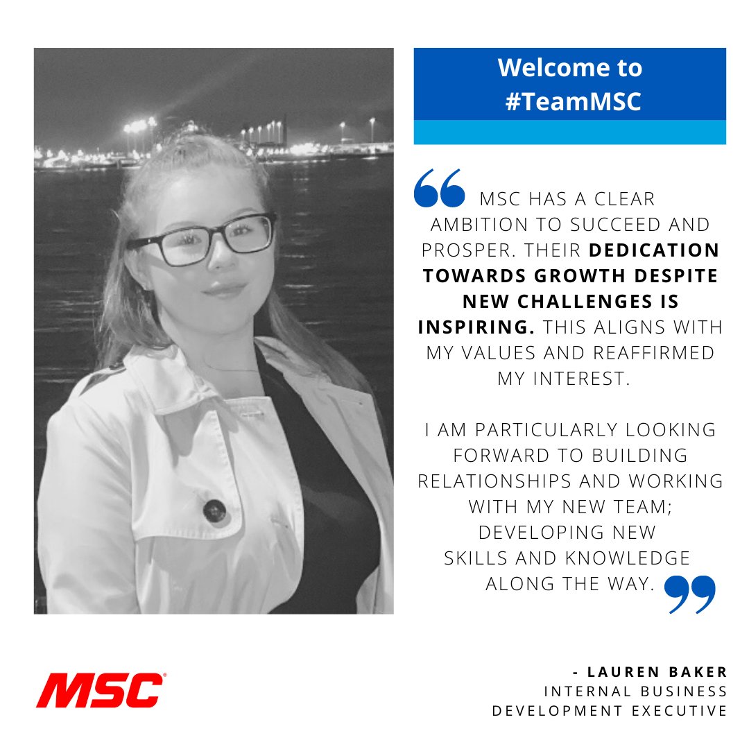 This week we welcomed Lauren Baker to our #InternalSalesTeam as an #InternalBusinessDevelopmentExecutive 👋.

Congratulations on your new appointment, Lauren.  We wish you the very best of luck 🍀.

#Recruitment #TeamMSC #JoinUs #WestMidlandsJobs #BusinessDevelopmentExecutive
