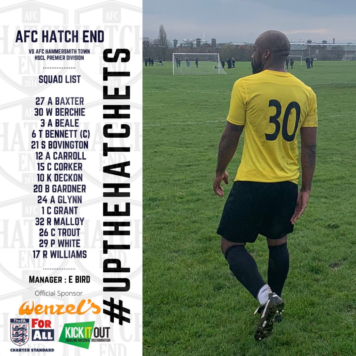 Your #hatchets squad for this weekend 🪓🪓🪓 

#sundayleague #sundayleaguefootball #football #grassrootsfootball #upthehatchets