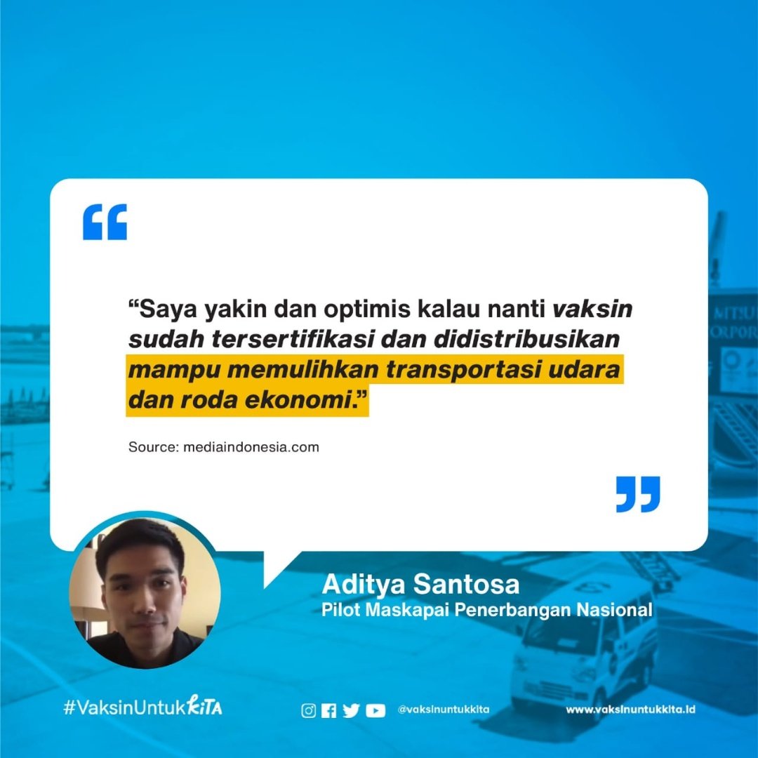 Selvy_Permana27's tweet photo. Mari kita saling bergandengan tangan dan saling mendukung dengan datangnya vaksin Covid -19 , sehingga negeri ini bisa bangkit kembali dari keterpurukan ekonomi, dan pandemi ini bisa segera berlalu #VaksinUntukKita https://t.co/R4vP68iPpl