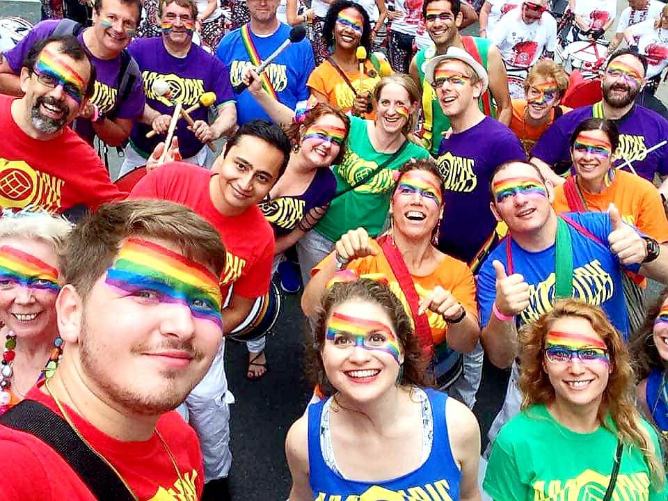 BrazilicaFest's tweet photo. The fabulous Arco Iris @arcoirisparana have supported us from the very start! 😘🌈🔥❤

#ArcoIris #Bateria #Brazil #Brazilica #BrazilicaFest2021 #BringItOn21 #Carnaval #Costume #Dance #Drumming #Drummers #Liverpool #International #Samba #Carnival #Parade #Passista #Scouse #Uk https://t.co/cocIM9sxe1