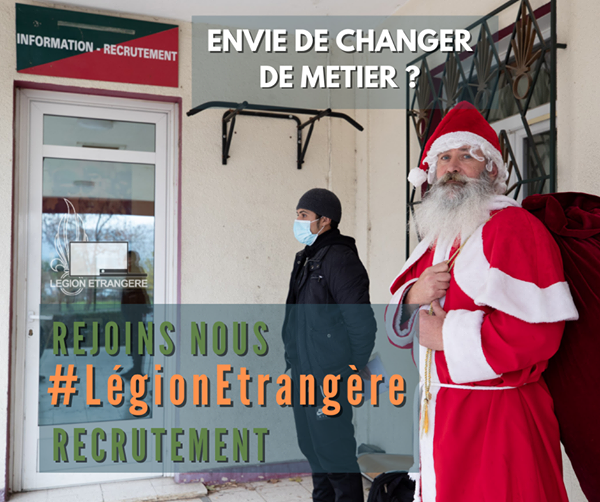ChefdecorpsGRLE's tweet photo. Que vous veniez de #Laponie ou d'ailleurs, il y a une place pour vous à la #LégionEtrangère ! 

#LegionRecrute #RejoinsNous #JoinUs #🎅 #Noel https://t.co/m9dtWReU5j
