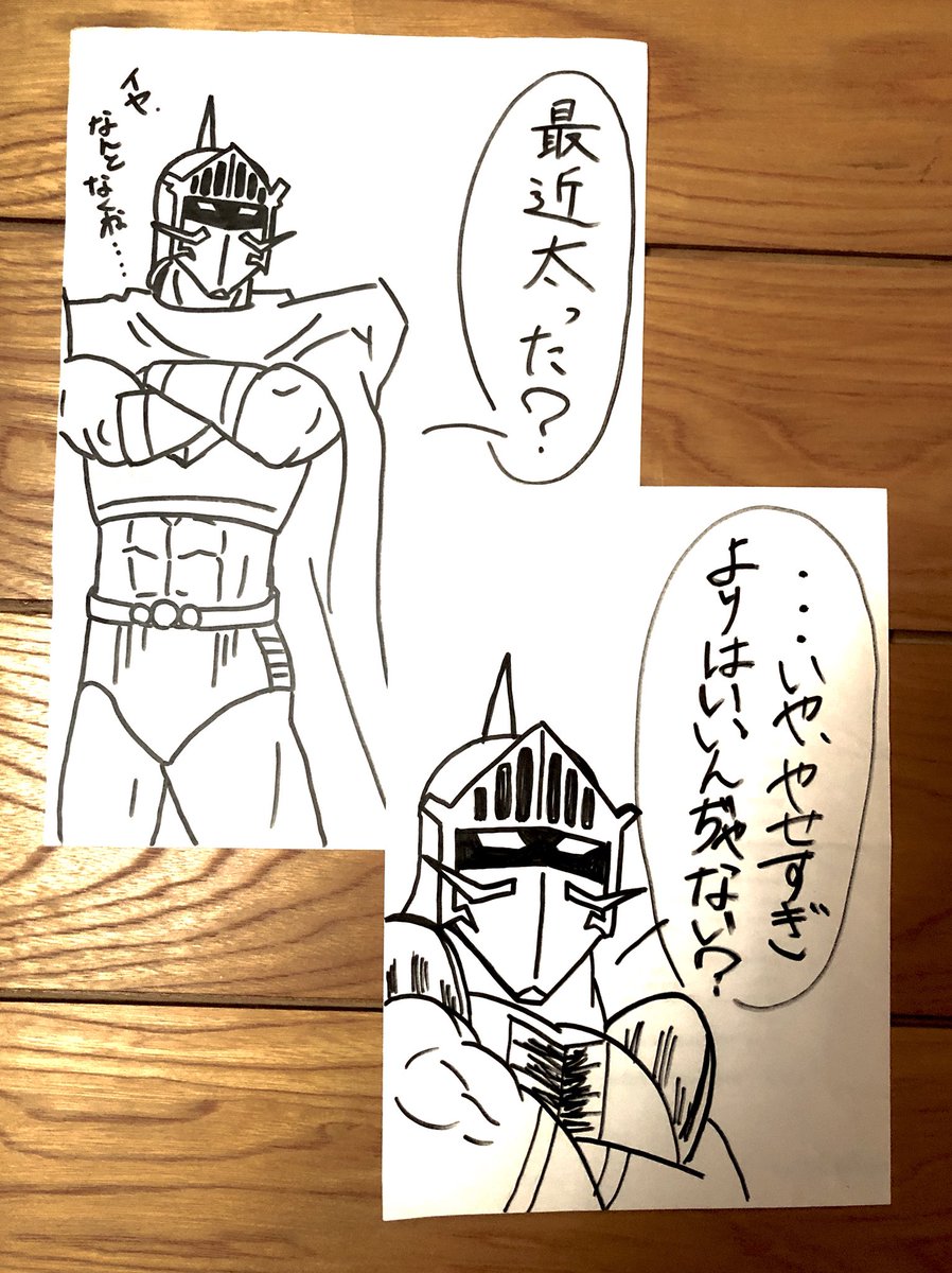 好きなキャラクターに「痩せろ」「デブ」など言わせた絵でダイエットを頑張る的なのをたまに見かけるけど、うちの姉の生み出したものはまたなんかちょっと違う気がする 