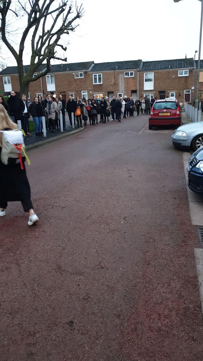 Early voting is extraordinary busy, with long lines forming outside polling stations across the borough. A good sign?