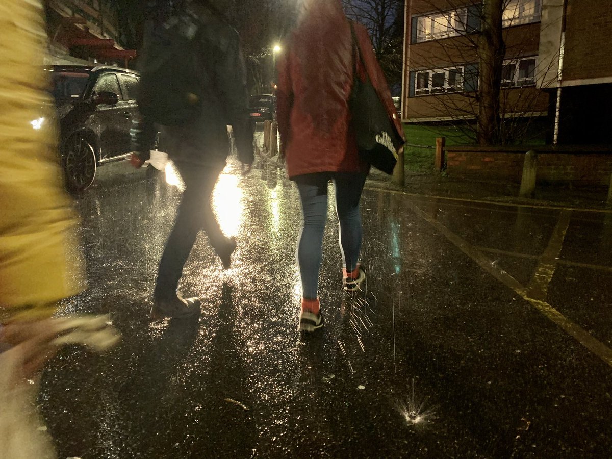 Thanks to a December election date, it was pretty cold and wet on the day 