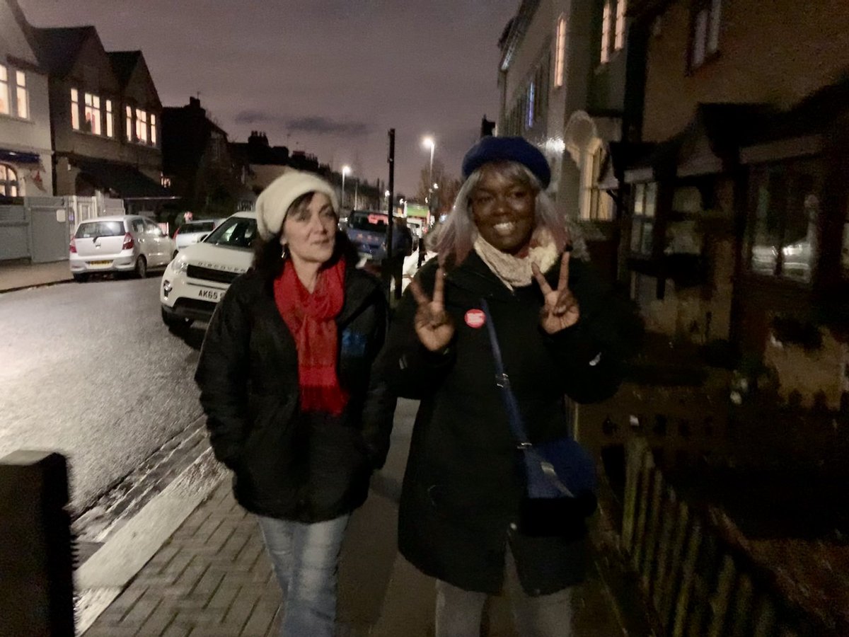 Thanks to a December election date, it was pretty cold and wet on the day 