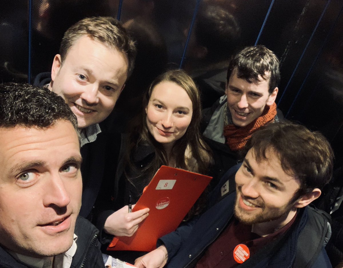 And it wouldn’t be an election campaign without a lot of time squeezed together in lifts 