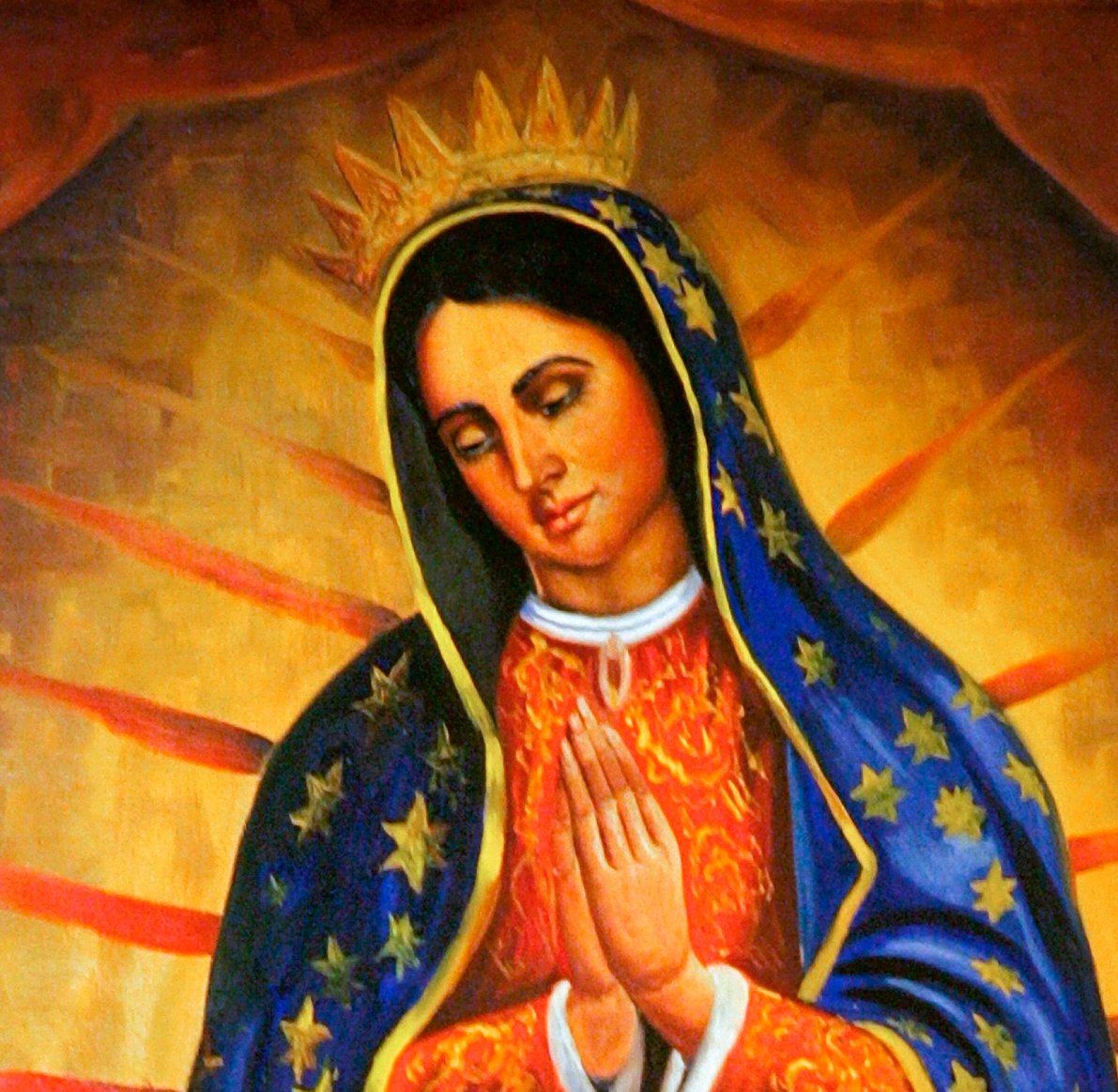 “Our Lady of Guadalupe is the celebration of Mary bringing her son to the Americas.  Her image, preserved on St. Diego tilma bears witness to her apparition.  She reminds we are brothers and sisters and we are to bring Jesus to our neighbors, especially those new to this land.”