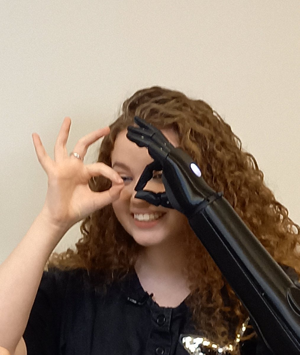 LimbSolutionsL's tweet photo. More than satisfactory delivery of wonderful Gracie's new Hero arm @openbionics #heroarm #upperlimbdifference #getthebestoutofliving #supportsmallbusiness ๐๐ฆพ https://t.co/ofaD4Dmppy