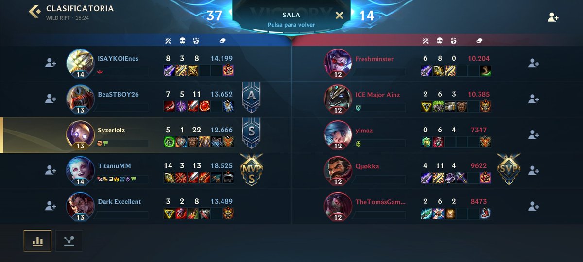 Ser Support no está pagado, F por el MVP