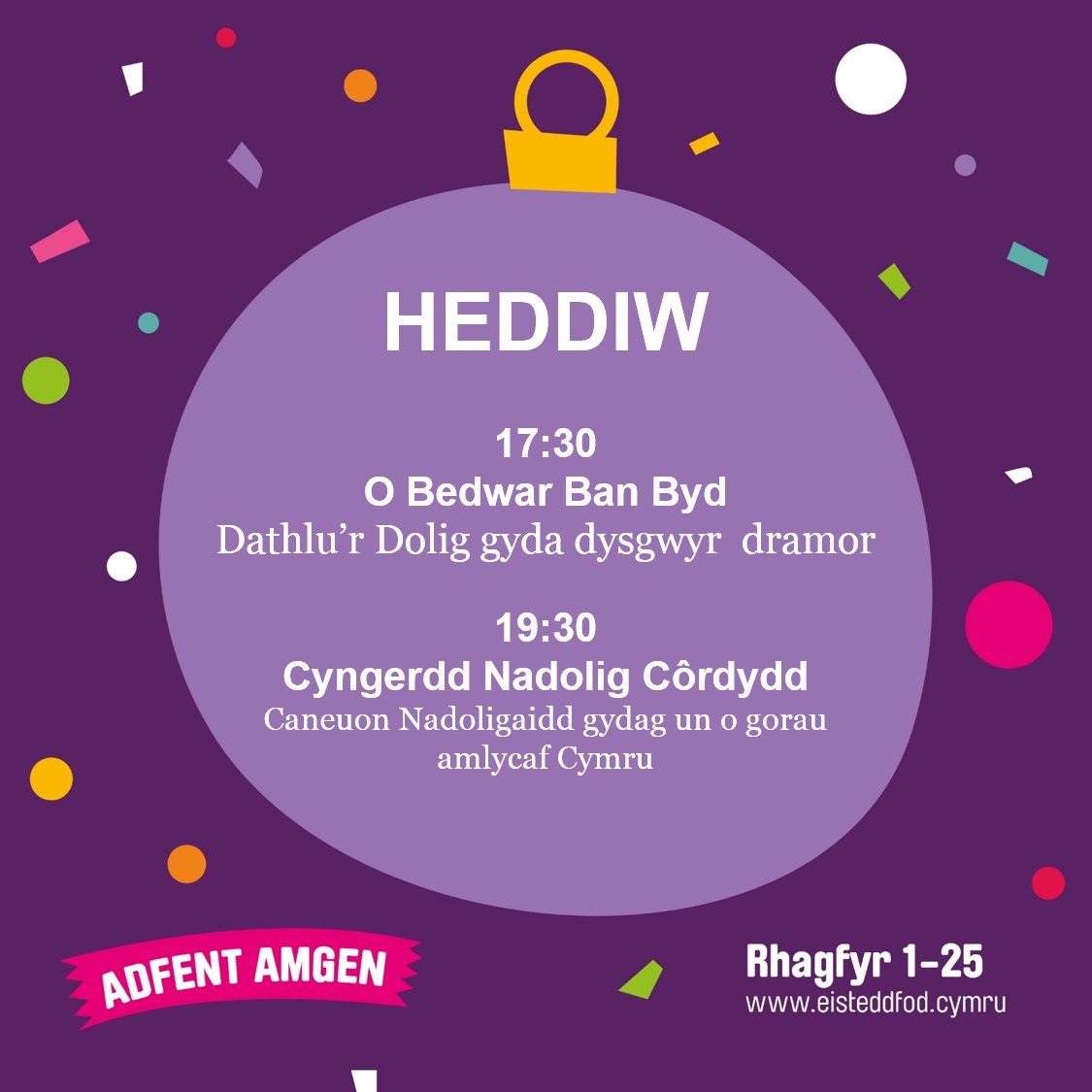 eisteddfod's tweet photo. Ac mae hi'n benwythnos!  Pwy sy'n cuddio y tu ôl i'r drws heddiw ar galendr #adfentAmGen?  Dysgwyr ar draws y byd efo @NantGwrtheyrn1  ac yna Cyngerdd Nadolig @Cordydd 
🌟 🎄 🌟 🎄 🌟 🎄 https://t.co/sRQKcDHZC8