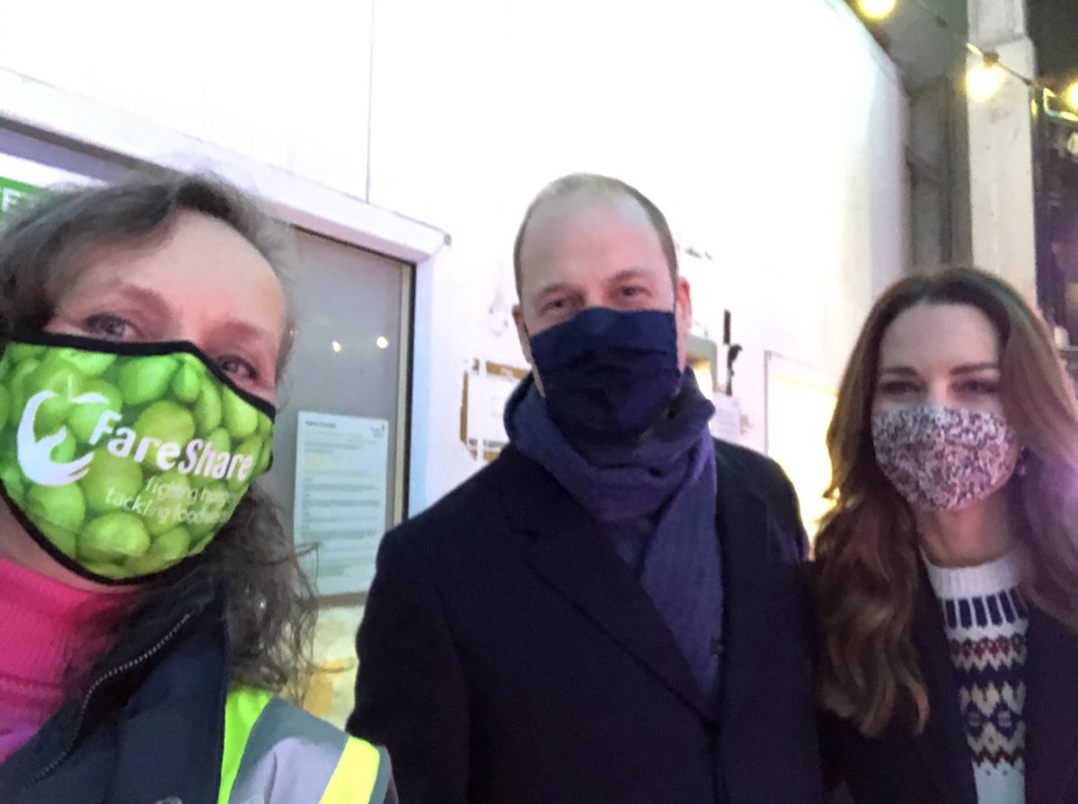 LucyDanger's tweet photo. Couldnβt resist asking for a selfie! TRHs @KensingtonRoyal were very obliging & so delightful π€©π #RoyalTrainTour Such a wonderful tribute to everyone inc @FareShareGtrM & @FareShareUK & all our fantastic staff, volunteers, donors, #communityfoodmembers for all the hard work ππΌ https://t.co/ADdH9l6xTd