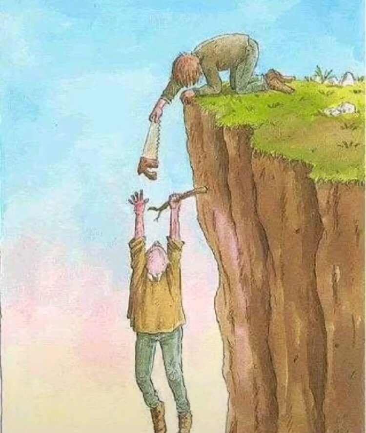 Düşenin dostu olduk,düşen düştüğünü inkar etti.