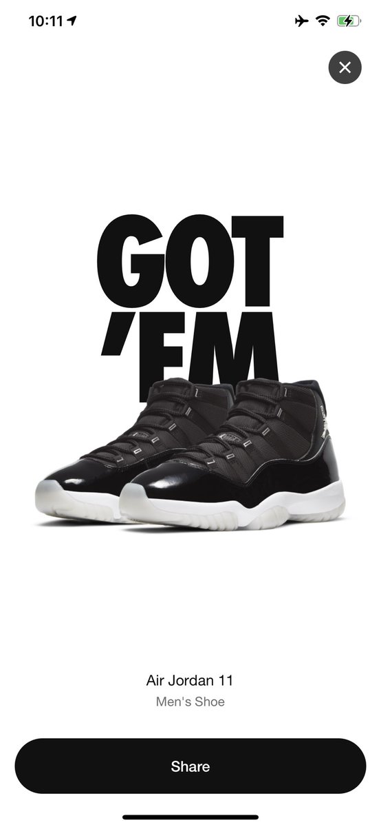 GREATNESS1110's tweet photo. @SOLELINKS #jordan11 #snkrs #lastcop https://t.co/FNhdkQVHir