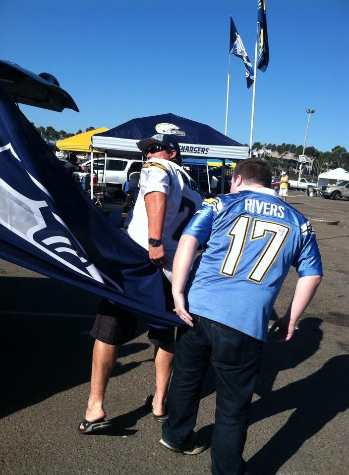 8/Raiders game in 2016 when they took over our stadium completely. I understand 2015 and 2016 to an extent but I hated how bandwagon our fans were when we weren't having an amazing season. Anyways, I digress. When I see our section we used to stand in on these videos, it's