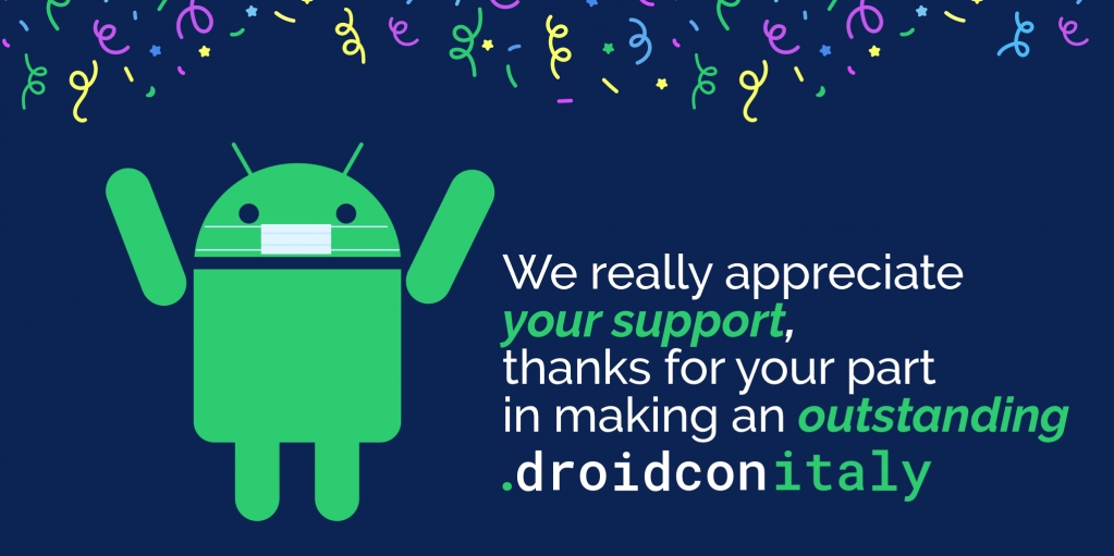 Droidconit's tweet image. It took a big dedicated team, a heap of awesome sponsors, super star speakers from around the globe - thank you to everyone who helped make droidcon Italy happen

#droidconit #AndroidConnected #Android4Everyone