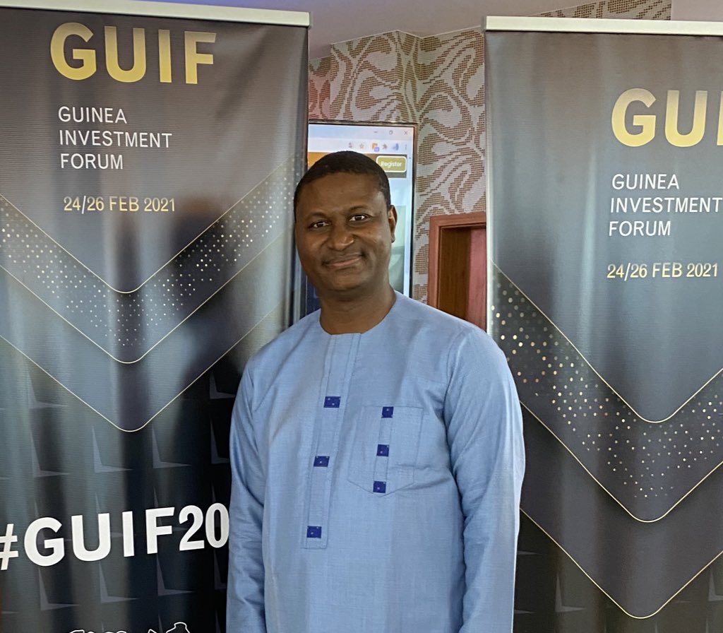 Invest_in_Gn's tweet photo. Lancement #GUIF 

« Cet événement #GUIF2021 se tiendra simultanément en présentiel à l’hôtel Sheraton et en ligne via une plateforme numérique exclusivement développée à cet effet et nous ambitionnons d’accueillir plus de 1 000 participants de divers pays. »
DG APIP-Guinée https://t.co/XkDdaLVs8M