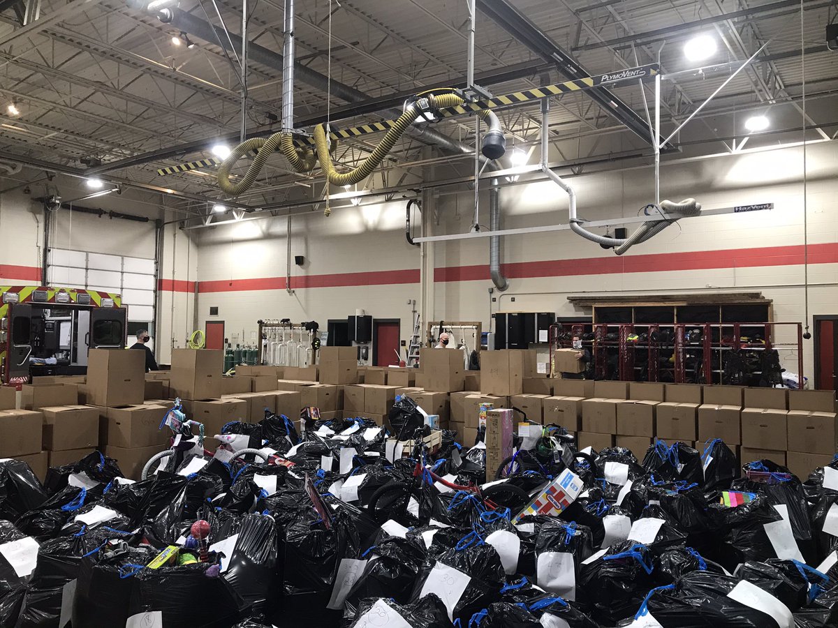 NoblesvilleFD's tweet photo. The 43rd Annual NFD Food
and Toy Drive is underway!
91 families will be helped through the generosity of you Noblesville. This includes 446 of our friends and neighbors and 261 children.
#noblesvilleindiana
#SantaIsComing
#NFD2020 https://t.co/A5aC63PhSB