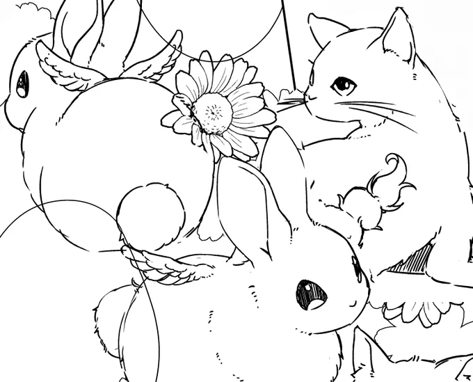 ちなみに次回はこんなモフモフたちが登場します🐱🐰
モフモフ作画は癒される…☺️

#やけチュン #フロースコミック #コミカライズ #もふもふモフモフ 