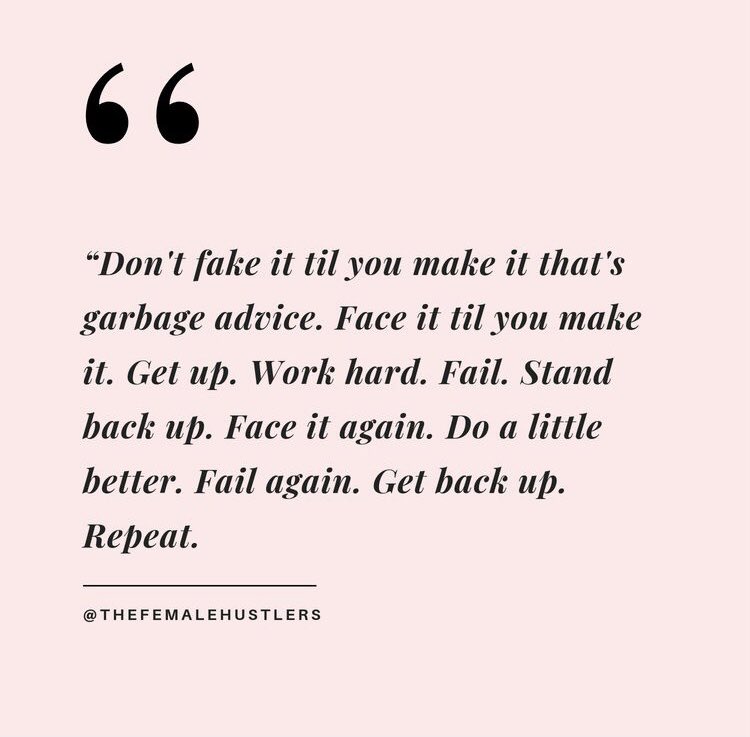 Love this. To me, this speaks to striving for progress, not perfection; being more interested in working to get it right, than “being right”. 
#growthmindset #failforward  #workhard #persistence