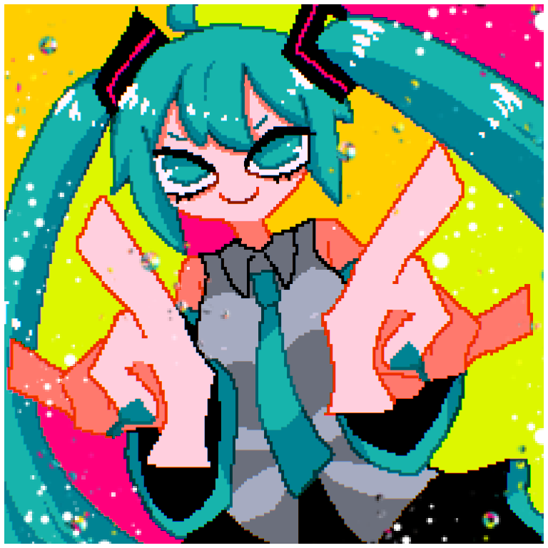 手をこちらに突き出している初音ミク描きがち 春川はしっこのイラスト